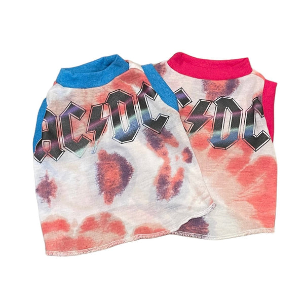 Upcycled Dog Tank - XS "ACDC DYE", photo 1