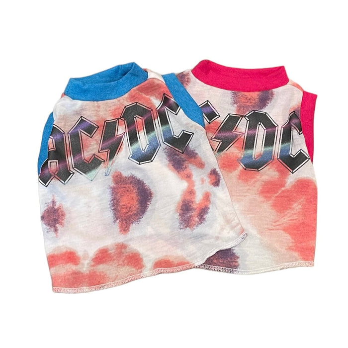 Upcycled Dog Tank - XS "ACDC DYE", photo 1