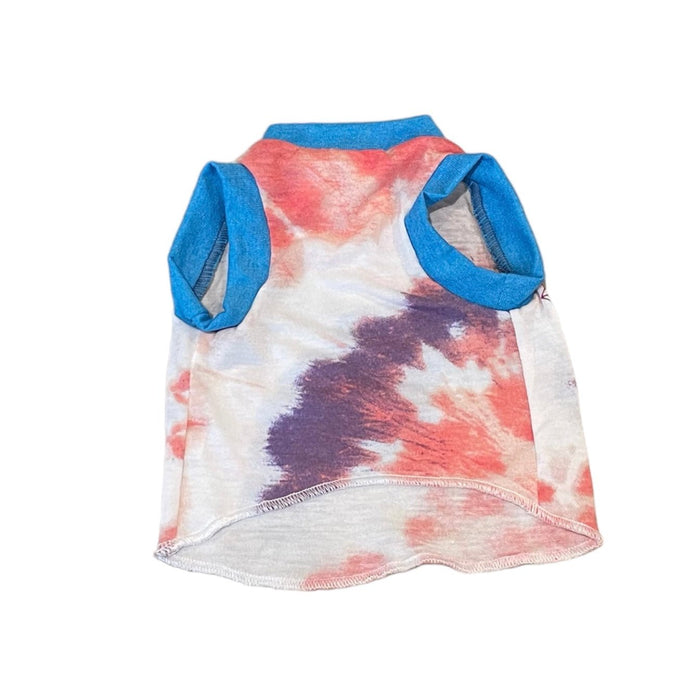 Upcycled Dog Tank - XS "ACDC DYE", photo 4