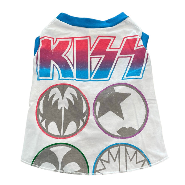 Upcycled Dog Tank - L "KISS ICONS", photo 1