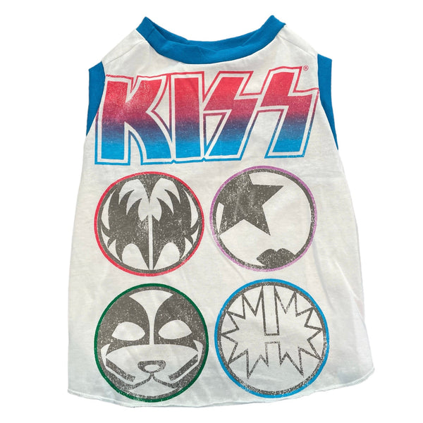 Upcycled Dog Tank - XL "KISS ICONS", photo 1