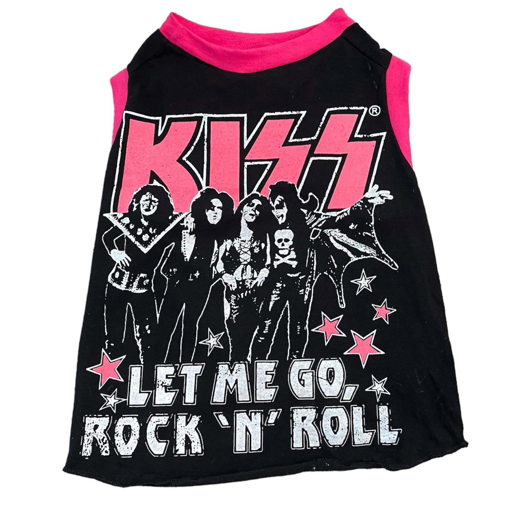 Upcycled Dog Tank - XL "KISS LET ME GO", photo 1