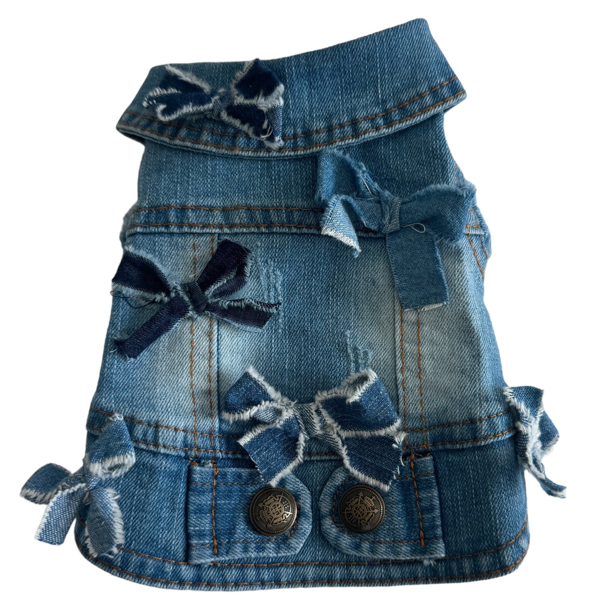 Chaleco para perro Denim Bow, foto 1