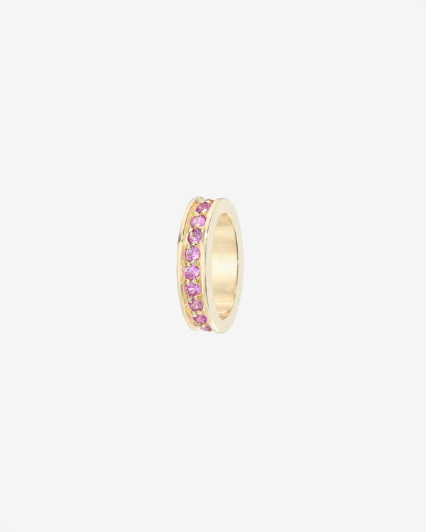 Dije Heirloom de eternidad con zafiros rosa en oro de 14K, foto 1