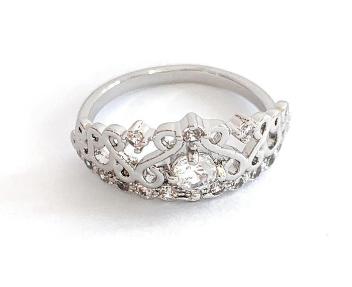 Princess Crown Cubic Zirconia Ring, photo 2