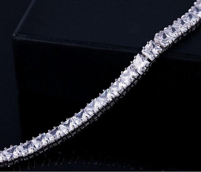 Princess Cut Cubic Zirconia Tennis Bracelet, photo 3