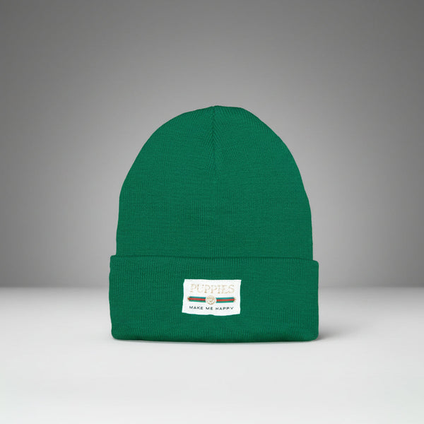 Pup Lux Gold Label Beanie in green