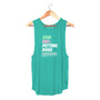 Arm Day = Petting Dogs Sleeveless Tank in teal