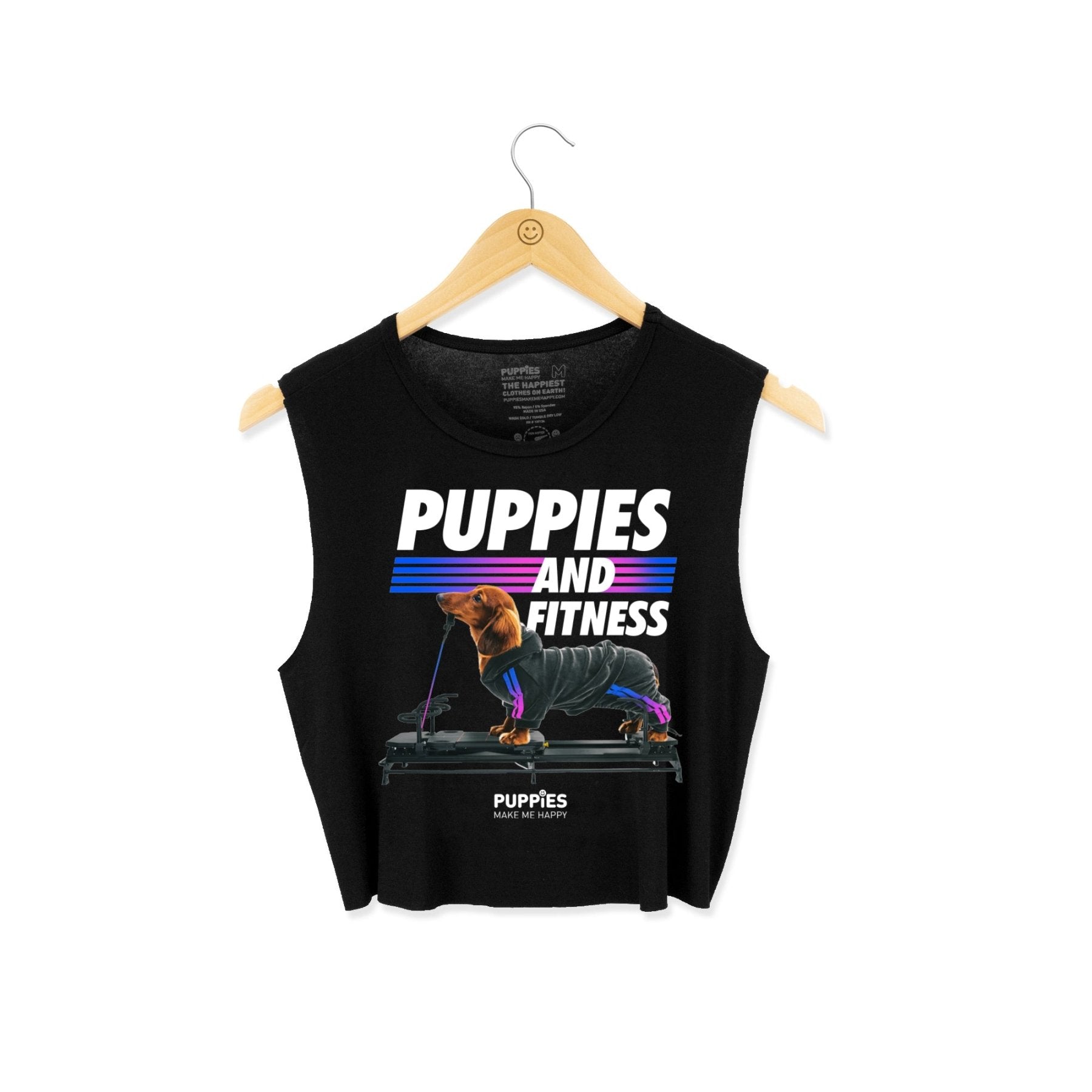 Pilates Reform Crop Top in black