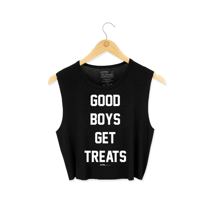 Good Boys Get Treats Crop Tank