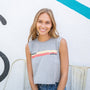 Puppies Fitness Stripes Crop Tank