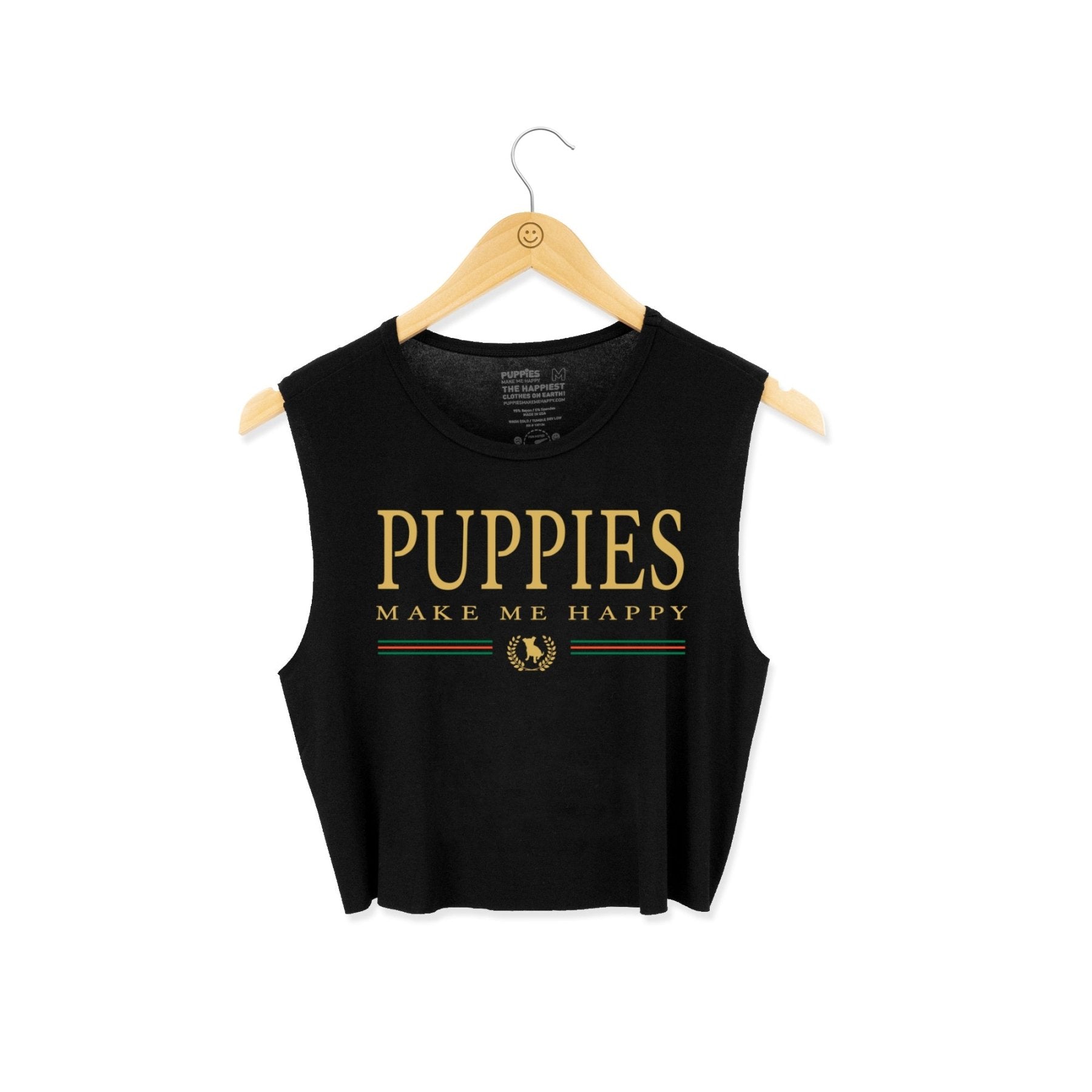 Rodeo Drive Dog Crop Top in black