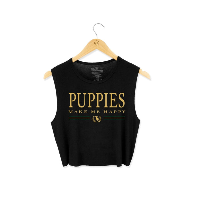 Rodeo Drive Dog Crop Top in black