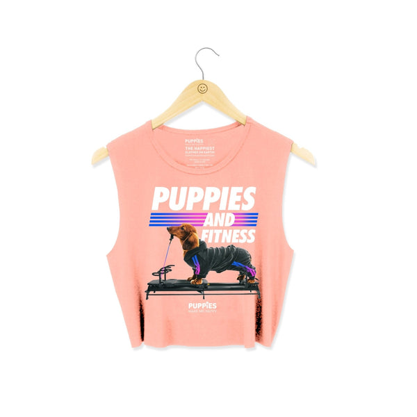 Pilates Reform Crop Top in peach