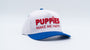 Puppies Make Me Happy Red White & Blue 3D Puff Snapback Hat