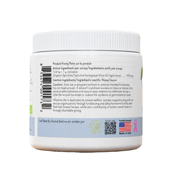 Pure Spirulina, espirulina orgánica en polvo para perro y gato, foto 2