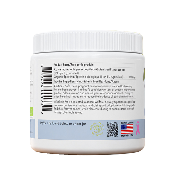 Pure Spirulina, espirulina orgánica en polvo para perro y gato, foto 2