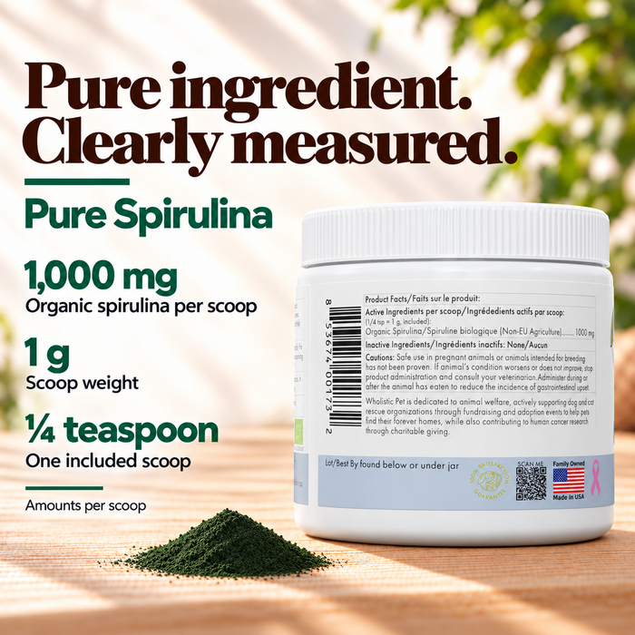 Pure Spirulina, espirulina orgánica en polvo para perro y gato, foto 3