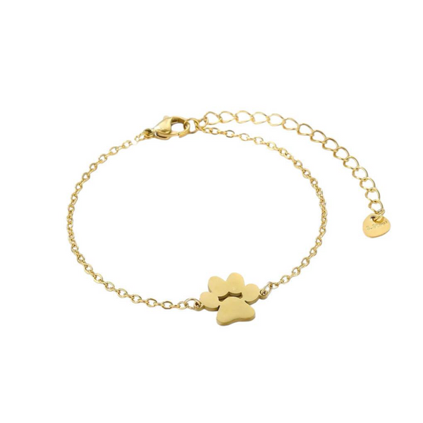 PurePaw Link Chain Paw Cutout Charm Bracelet, photo 1