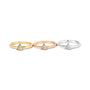 1/3 Ct. T.W. Diamond Pyramid Stackable Band Ring Set in 14K Tri-Tone Gold, photo 4