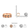 1/4 Ct. T.W. Brown Diamond Pyramid Band Ring in 14K Rose Gold, photo 5