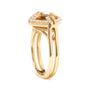 1/3 Ct. T.W. Marquise-Cut Yellow Citrine and Diamond Halo Cocktail Ring in 14K Yellow Gold, photo 4