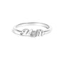 Anillo de mamá con detalle de diamante en plata de ley, foto 1