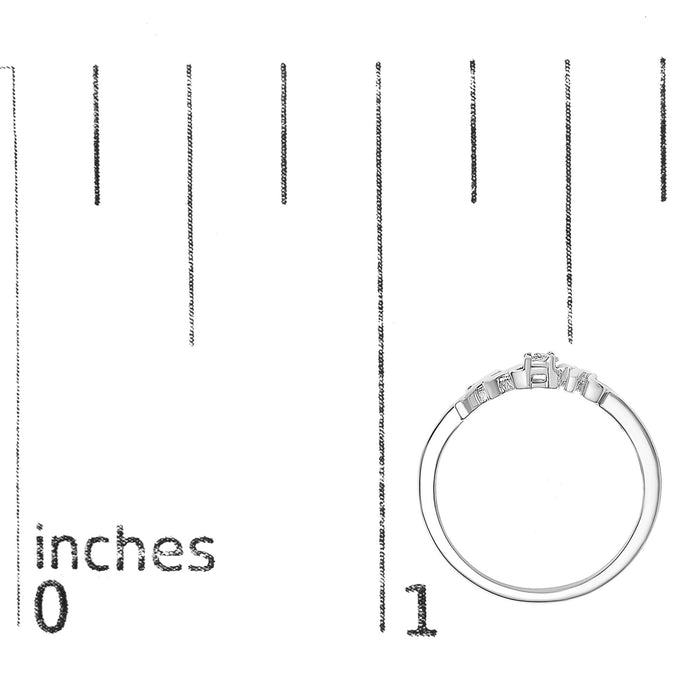 Anillo de mamá con detalle de diamante en plata de ley, foto 7