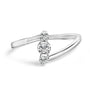 1/4 Ct. T.W. Lab-Grown Diamond Vertical Three Stone Ring in 10K Gold, photo 2