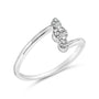 1/4 Ct. T.W. Lab-Grown Diamond Vertical Three Stone Ring in 10K Gold, photo 8