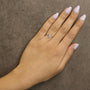 1/4 Ct. T.W. Lab-Grown Diamond Vertical Three Stone Ring in 10K Gold, photo 6