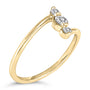 1/4 Ct. T.W. Lab-Grown Diamond Vertical Three Stone Ring in 10K Gold, photo 7