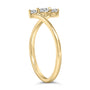 1/4 Ct. T.W. Lab-Grown Diamond Vertical Three Stone Ring in 10K Gold, photo 9