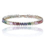 Rainbow Marquise Cubic Zirconia Tennis Bracelet, photo 3