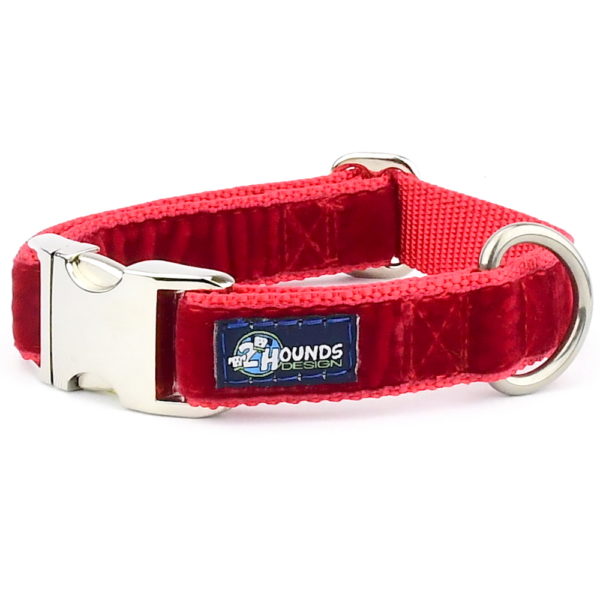 Red Velvet Essential Dog Collar, photo 2