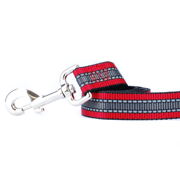 Correa para perro de nailon rojo reflejante, foto 1