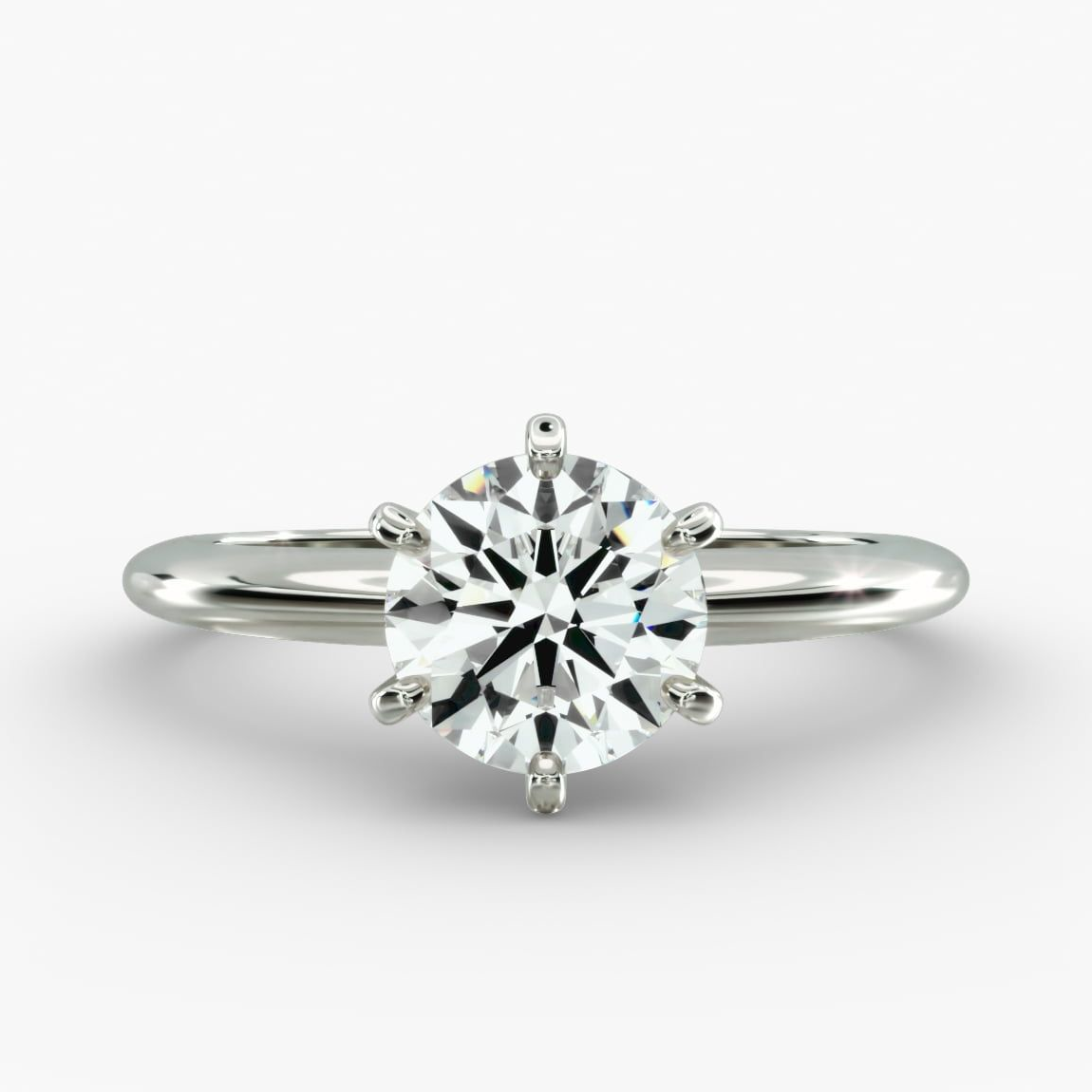 3.00 CTW Round Lab-Grown Diamond Engagement Ring in 14K Gold, photo 1