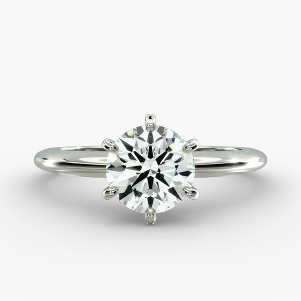 3.00 CTW Round Lab-Grown Diamond Engagement Ring in 14K Gold, photo 1