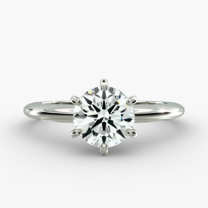 3.00 CTW Round Lab-Grown Diamond Engagement Ring in 14K Gold, photo 1