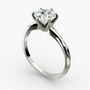 Anillo de compromiso con diamante cultivado en laboratorio de 3 CTW en oro de 14K, foto 1