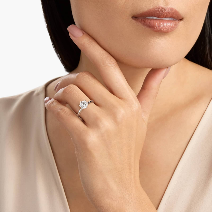 3.00 CTW Round Lab-Grown Diamond Engagement Ring in 14K Gold, photo 6