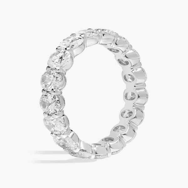 5.00 CTW Oval Lab-Created Moissanite Eternity Band, photo 1