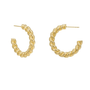 Gold Rope Hoop Earrings, photo 3