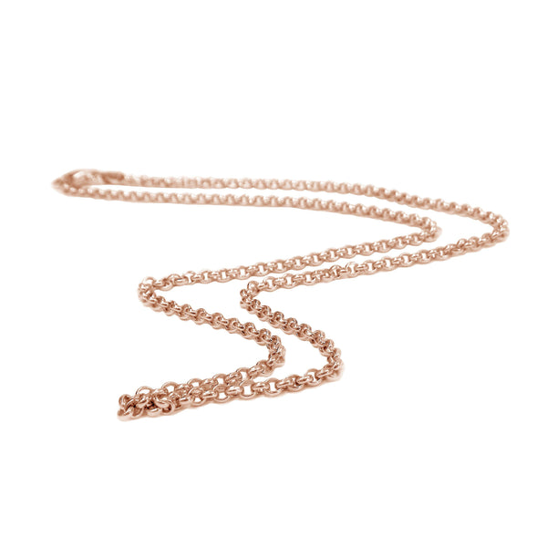 18K Rose-Gold Vermeil Thin Rolo Chain, photo 1