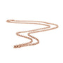 Cadena rolo delgada de vermeil de oro rosa de 18K, foto 1