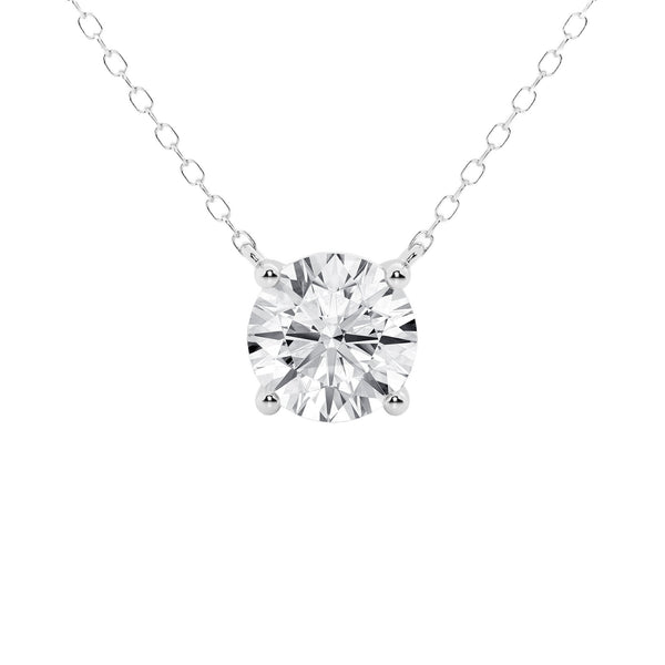 2.00 CTW Lab-Grown Diamond Floating Pendant in 14K Gold, photo 1