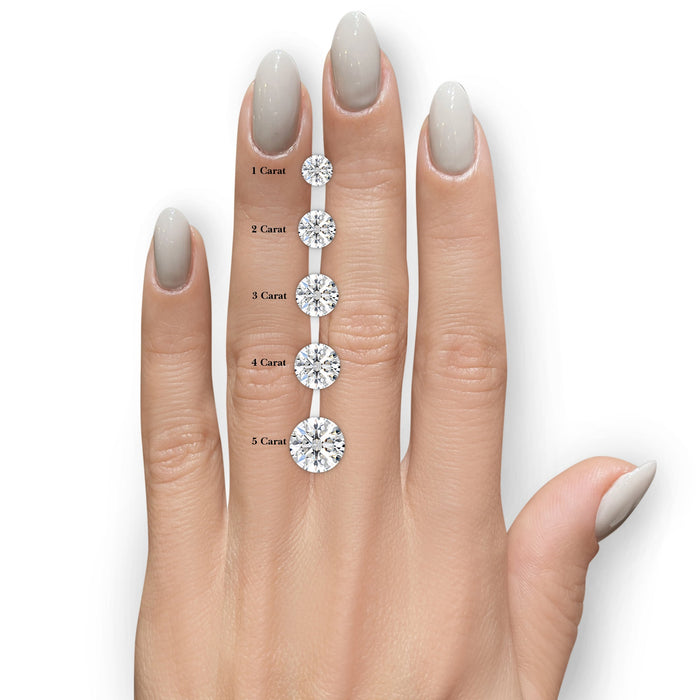 Anillo de compromiso con engaste de canal y diamantes cultivados en laboratorio en oro de 14K, foto 5