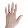 3 CTW Oval Lab-Created Ruby Halo Engagement Ring in 14K Gold, photo 6