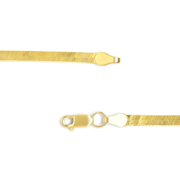 Collar de cadena de espiga imperial de 2.8mm en oro macizo de 14K, foto 2