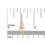 5/8 Ct. T.W. Diamond Geometrical Pillar Drop and Dangle Earrings in 14K Yellow Gold, photo 5
